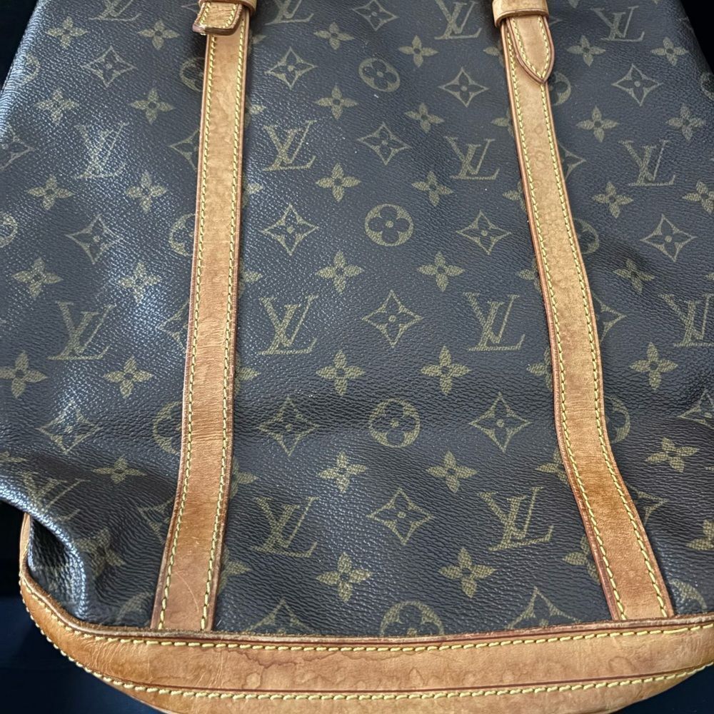 Used Louis Vuitton Brown Monogram Tote Bag bucket bag used good condition - Picture 7 of 15